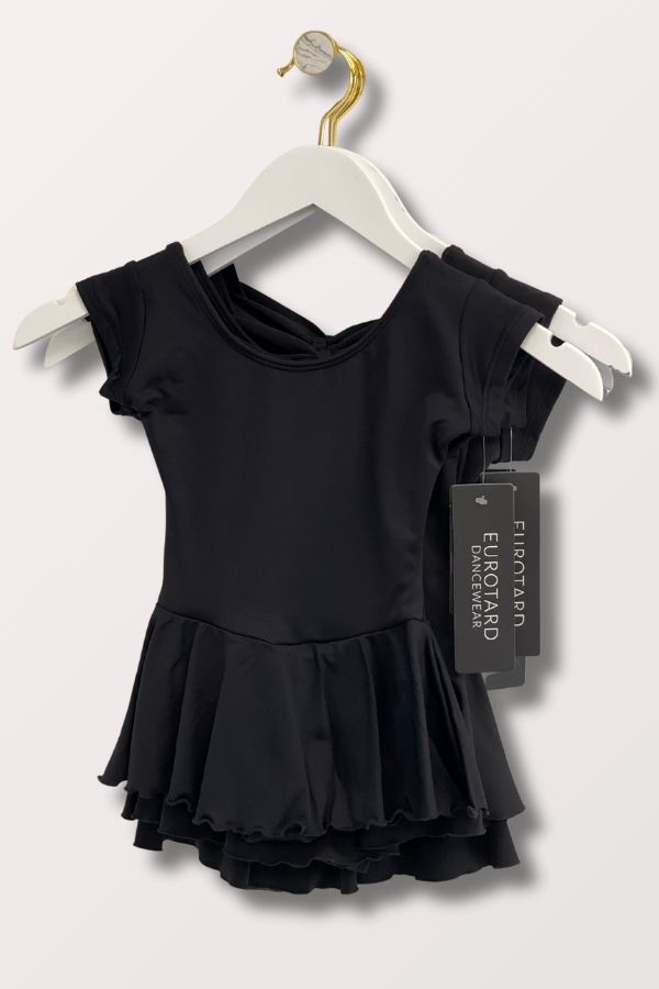 Eurotard Girls Bow Back Dress Black 44285 at NY Dancewear