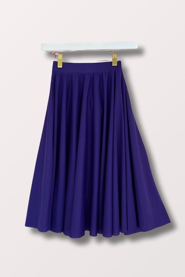 Body Wrappers Girls Deep Purple Praise Dance Circle Skirt 0501 at New York Dancewear Company