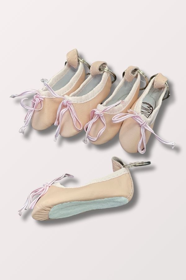 Minishooz Mini Pink Ballet Slipper Keychain at New York Dancewear Company
