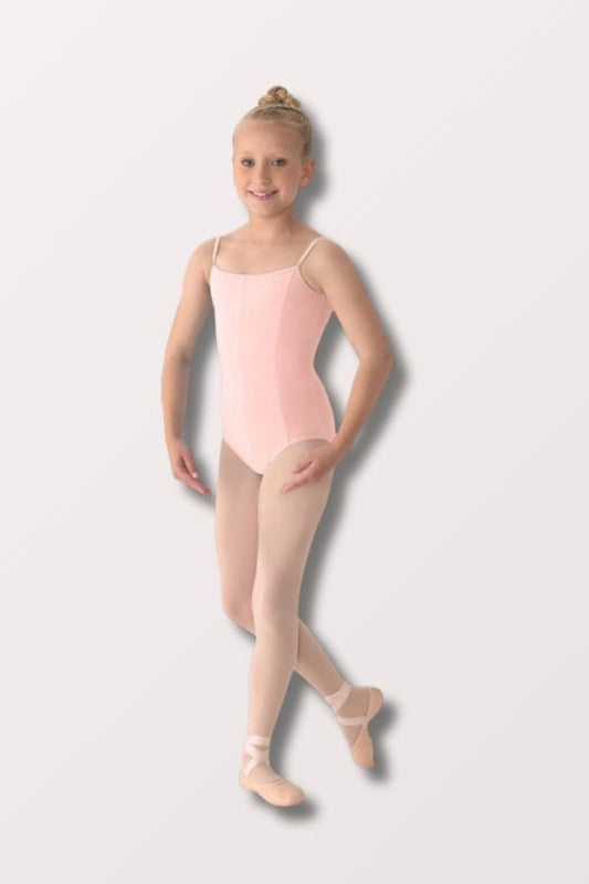 Mirella Girls Princess Seam V Front Camisole Leotard in Pink Style M207C at New York Dancewear Company