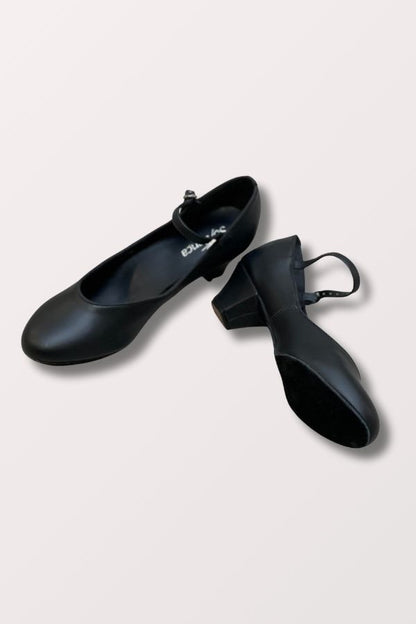 So Danca CH02 Candice Black Flexible Suede Sole Character 1.25 inch Heels at New York Dancewear Company
