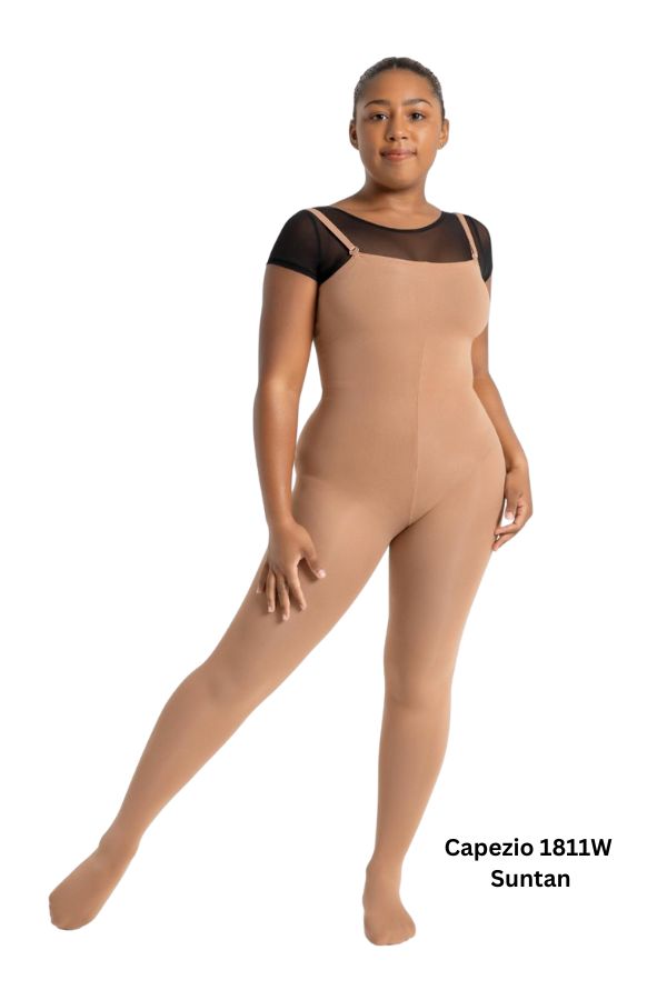 Capezio Convertible Body Tights in Suntan