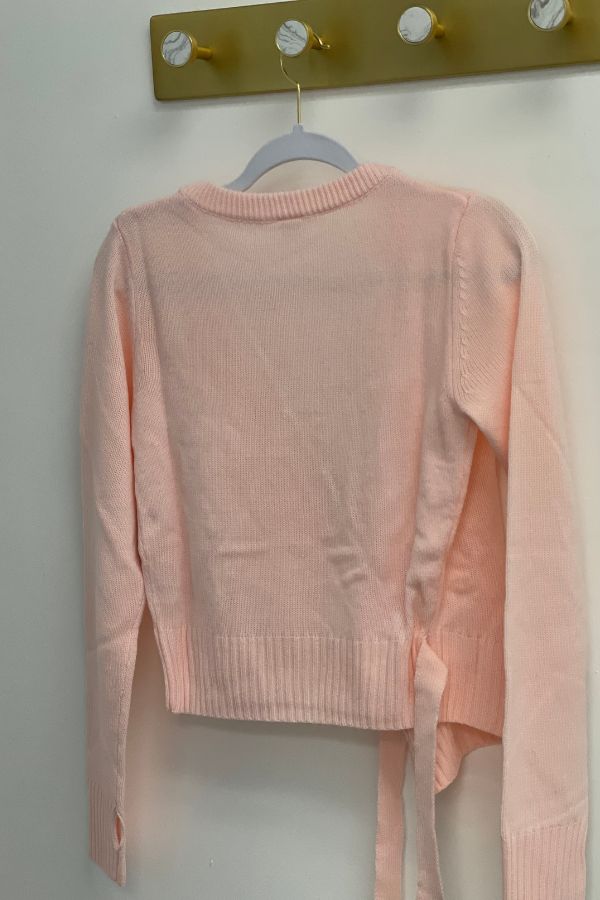 Bloch Z0910 Pink Ladies Cross Over Cardigan at The Dance Shop Long Island
