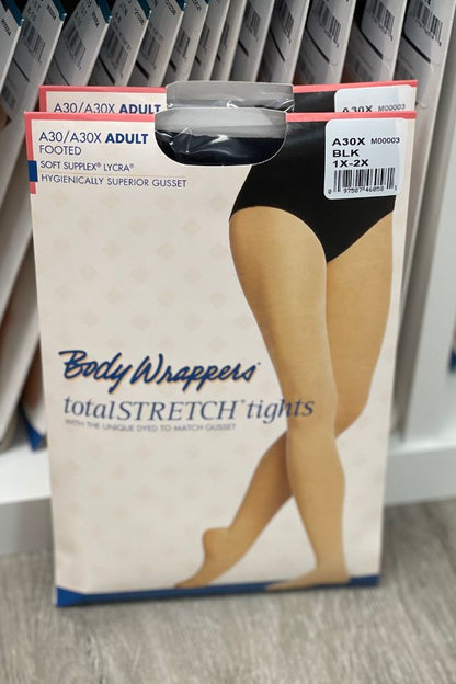 Plus Size TotalSTRETCH Seamless Footed Tights by Body Wrappers