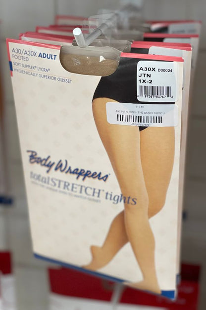 Plus Size TotalSTRETCH Seamless Footed Tights by Body Wrappers
