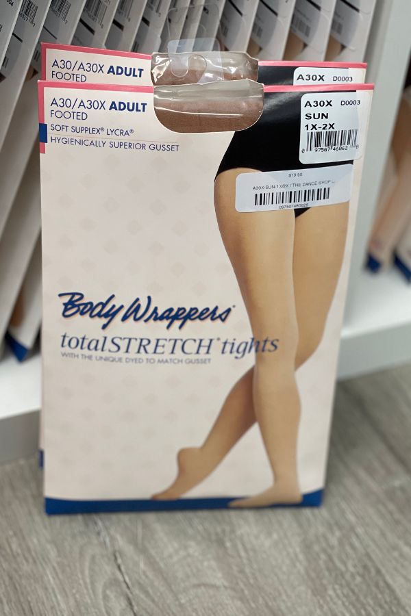 Plus Size TotalSTRETCH Seamless Footed Tights by Body Wrappers